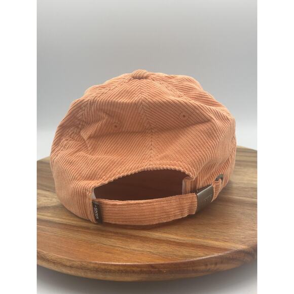 Vans Hat Cap Strap Back Corduroy Peach Orange Embroidered Dad Style Mens Casual - Picture 3 of 11